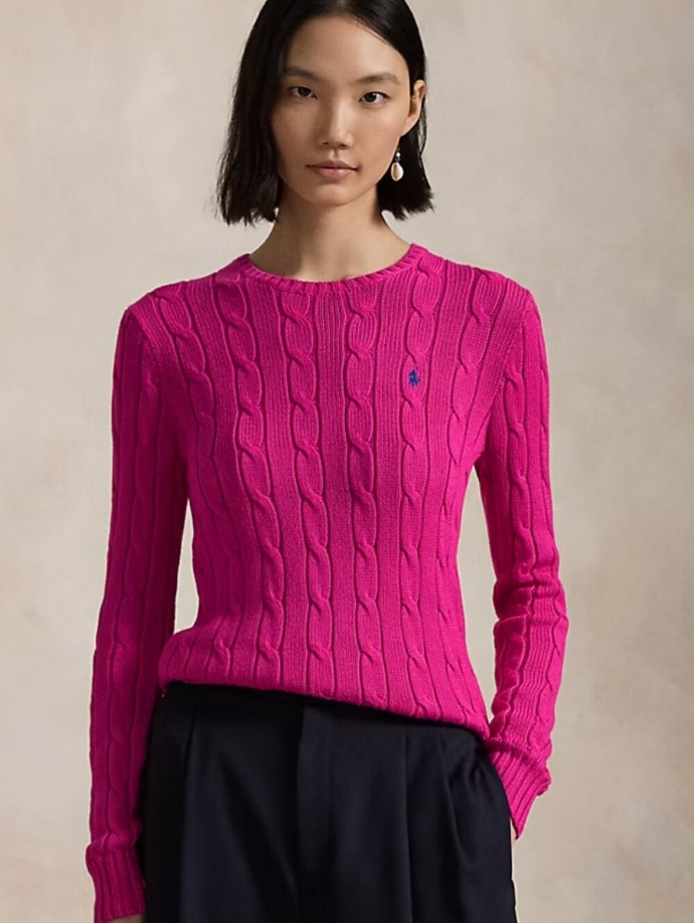 Vintage Ralph Lauren Cable Knit Sweater100% Cotton